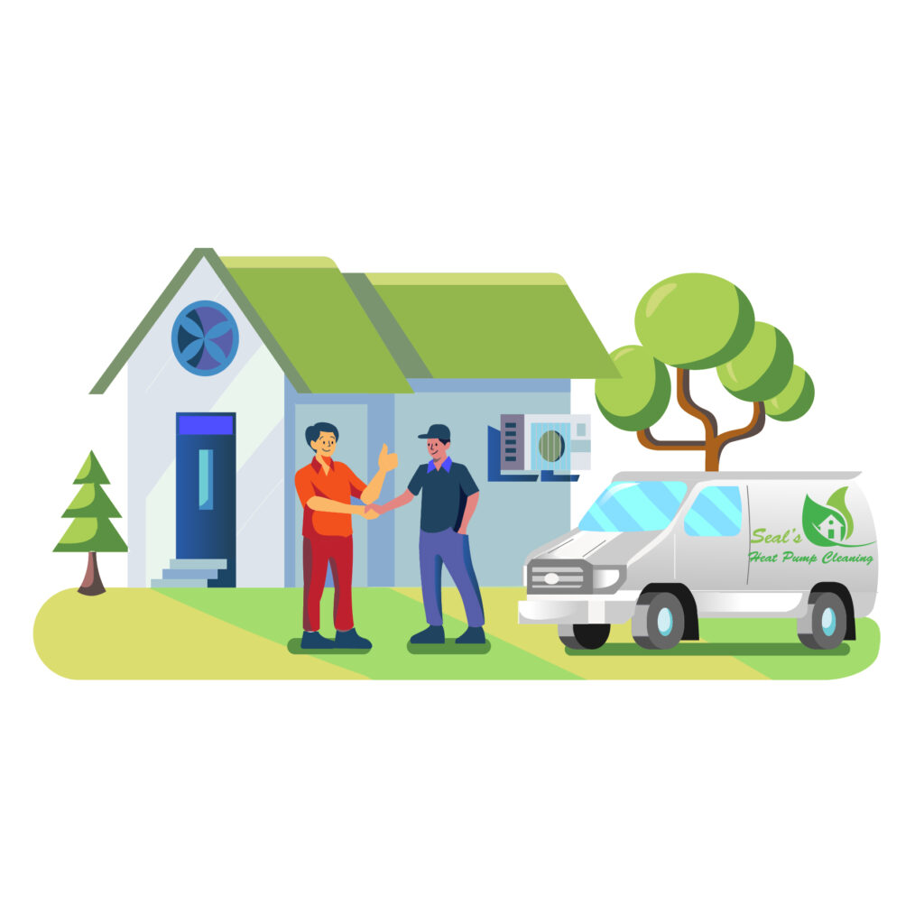 Seals heat pump cleaning